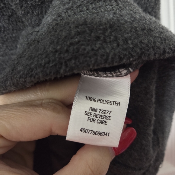 Croft & Barrow Men's Black & Gray Full Zip Sleeveless Fleece Vest Size XL - Picture 6 of 8